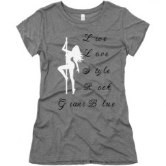 Ladies Slim Fit Super Soft Triblend Tee