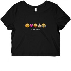 Ladies Slim Fit Crop Top Tee