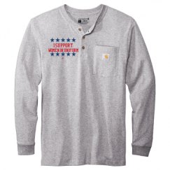Unisex Carhartt Long Sleeve Henley Tee