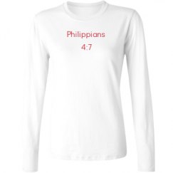 Ladies Relaxed Fit Basic Long Sleeve Tee
