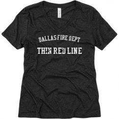 Ladies Relaxed Fit Super Soft Triblend V-Neck Tee