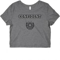 Ladies Slim Fit Crop Top Tee