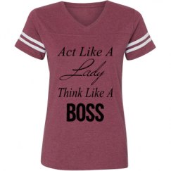 Ladies Relaxed Fit Vintage Sports Tee