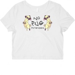 Ladies Slim Fit Crop Top Tee