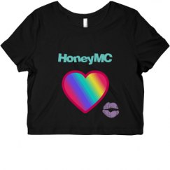 Ladies Slim Fit Crop Top Tee