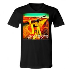 Unisex V-Neck Jersey Tee