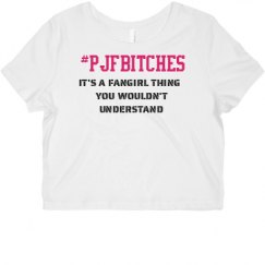 Ladies Slim Fit Crop Top Tee