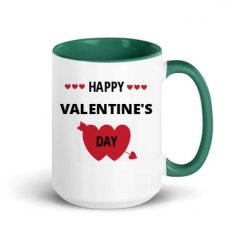 15oz Ceramic Mug with Color Inside