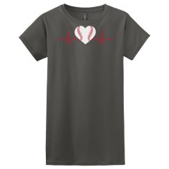 Heartbeat-Baseball Tee