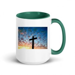 15oz Ceramic Mug with Color Inside