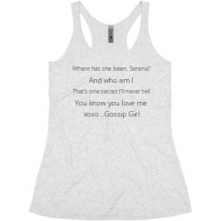 Ladies Slim Fit Super Soft Racerback Triblend Tank