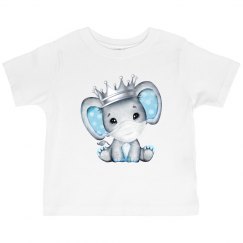 watercolor baby boy elephant with mask