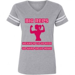 Ladies Relaxed Fit Vintage Sports Tee