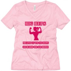 Ladies Relaxed Fit V-Neck Tee