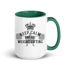 15oz Ceramic Mug with Color Inside