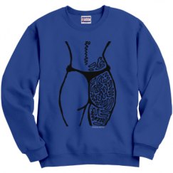 Unisex Film and Foil Crewneck Sweatshirt