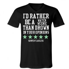 Unisex V-Neck Jersey Tee