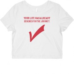 Ladies Slim Fit Crop Top Tee