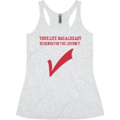Ladies Slim Fit Super Soft Racerback Triblend Tank