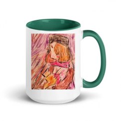 15oz Ceramic Mug with Color Inside