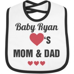 Infant Contrast Trim Bib