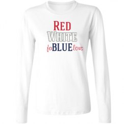 Ladies Relaxed Fit Basic Long Sleeve Tee