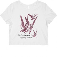 Ladies Slim Fit Crop Top Tee