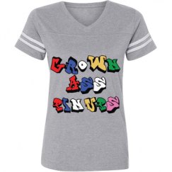 Ladies Relaxed Fit Vintage Sports Tee