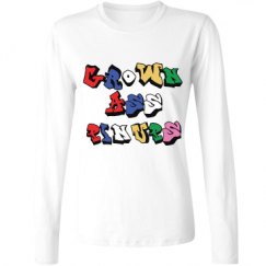 Ladies Relaxed Fit Basic Long Sleeve Tee