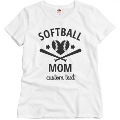 Softball Mom Customizable Tees