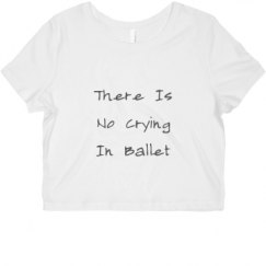 Ladies Slim Fit Crop Top Tee