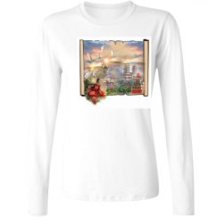 Ladies Relaxed Fit Basic Long Sleeve Tee