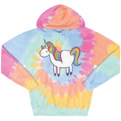 Unisex Tie-Dye Fleece Hoodie