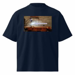 Unisex Organic Oversized High Neck T-Shirt