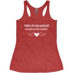 Ladies Slim Fit Super Soft Racerback Triblend Tank