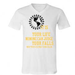 Unisex V-Neck Jersey Tee