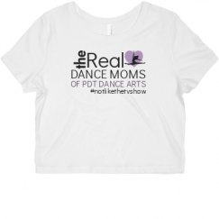 Ladies Slim Fit Crop Top Tee