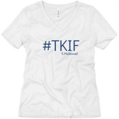 Ladies Relaxed Fit V-Neck Tee