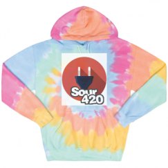 Unisex Tie-Dye Fleece Hoodie