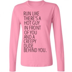 Ladies Relaxed Fit Basic Long Sleeve Tee