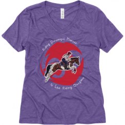 Ladies Relaxed Fit Super Soft Triblend V-Neck Tee