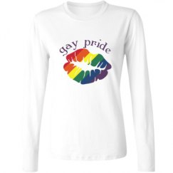 Ladies Relaxed Fit Basic Long Sleeve Tee