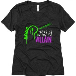 Ladies Relaxed Fit Super Soft Triblend V-Neck Tee