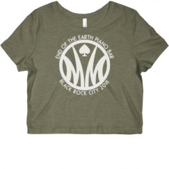 Ladies Slim Fit Crop Top Tee