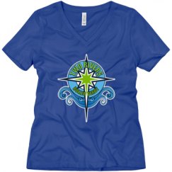 Ladies Relaxed Fit V-Neck Tee