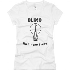 J Girls Blind Tee Lt.Blue