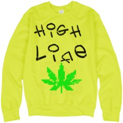 Unisex Neon Crewneck Sweatshirt