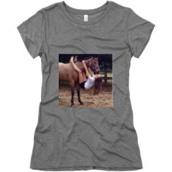 Ladies Slim Fit Super Soft Triblend Tee