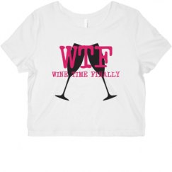Ladies Slim Fit Crop Top Tee