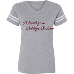 Ladies Relaxed Fit Vintage Sports Tee